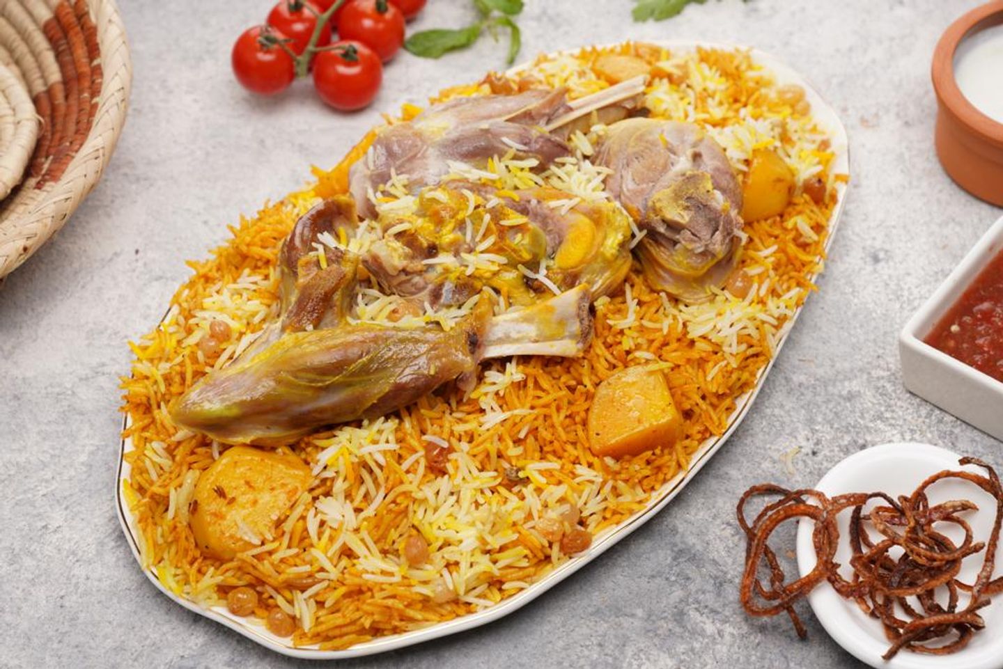 اللحم مع أرز كابلي