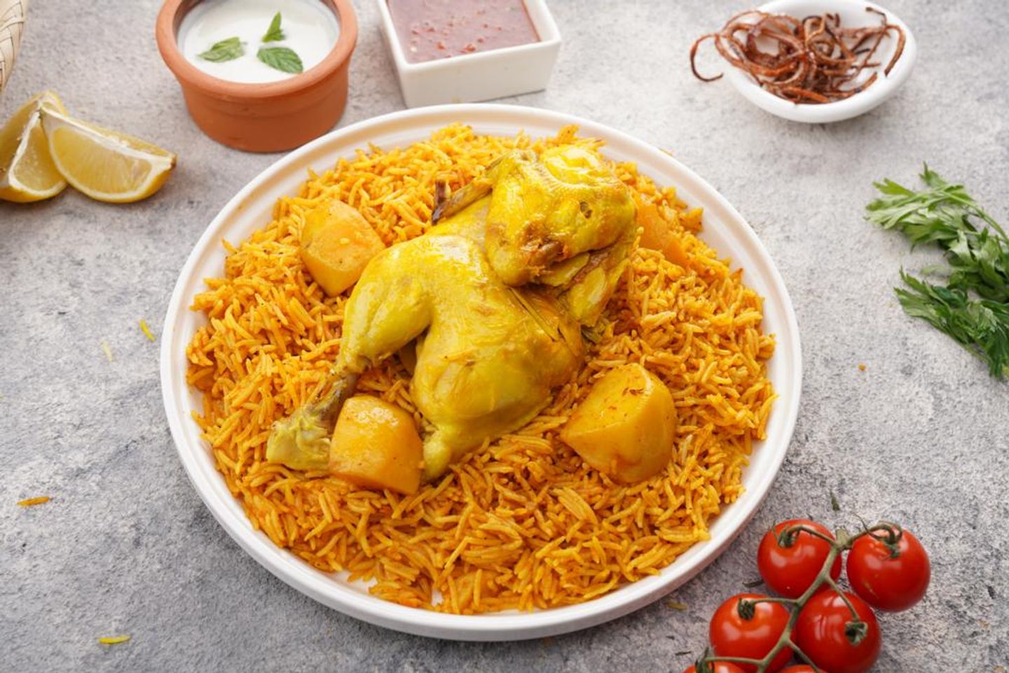 دجاج مع رز كابلي