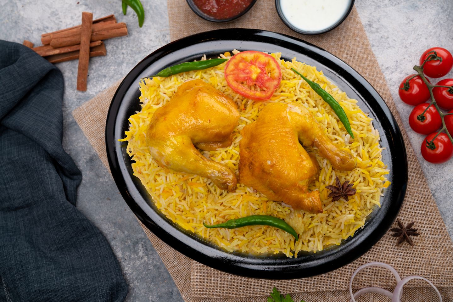 Chicken With Beryani Rice