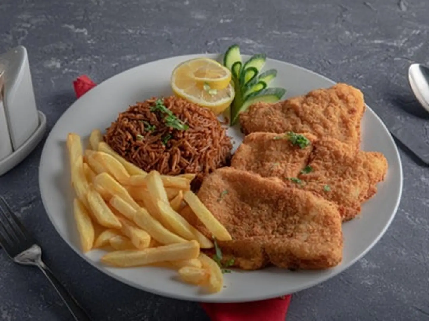 Hammour Fillet With Sayadia Rice