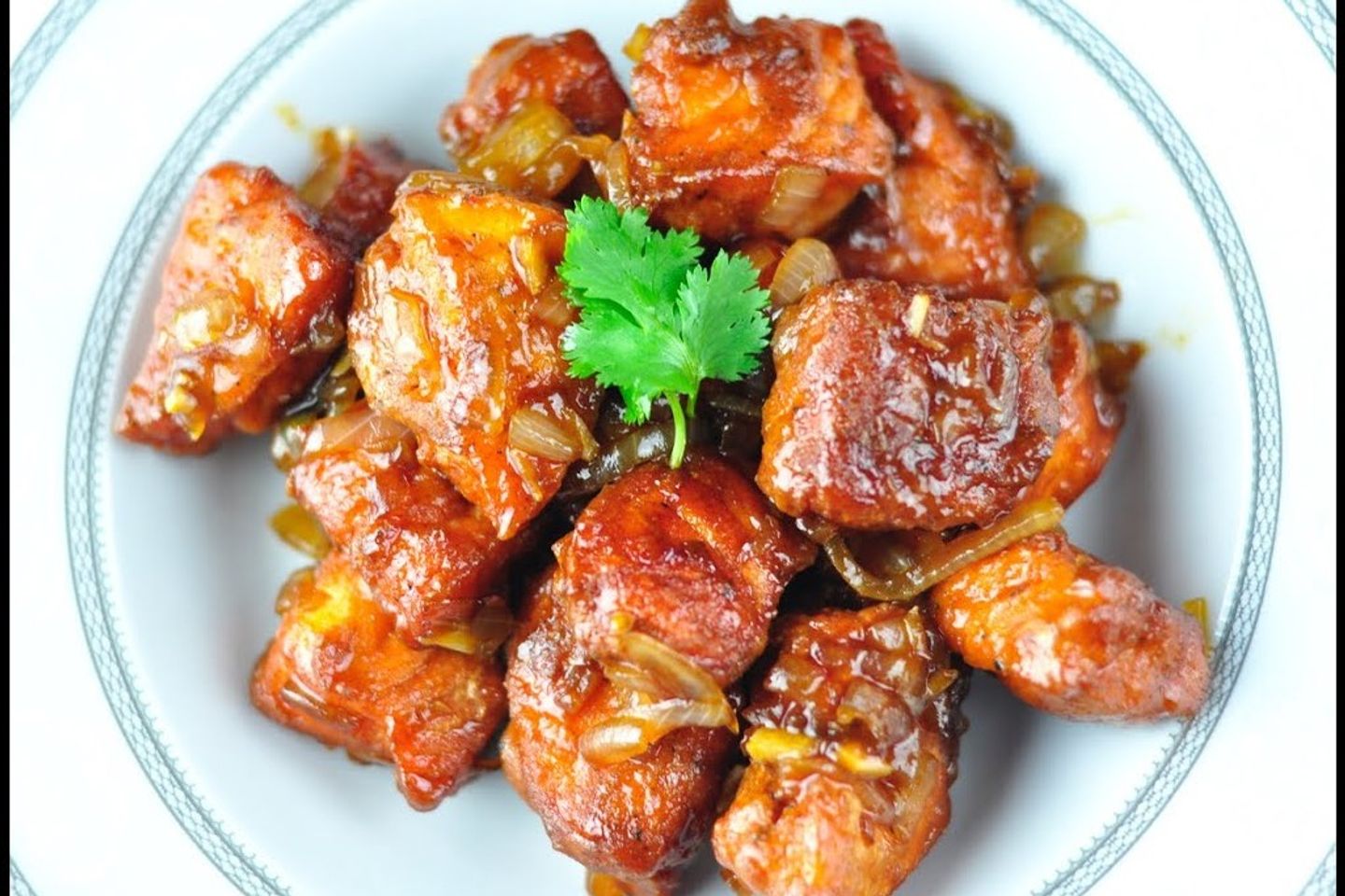 Fish Manchurian Dry   Basa Fish