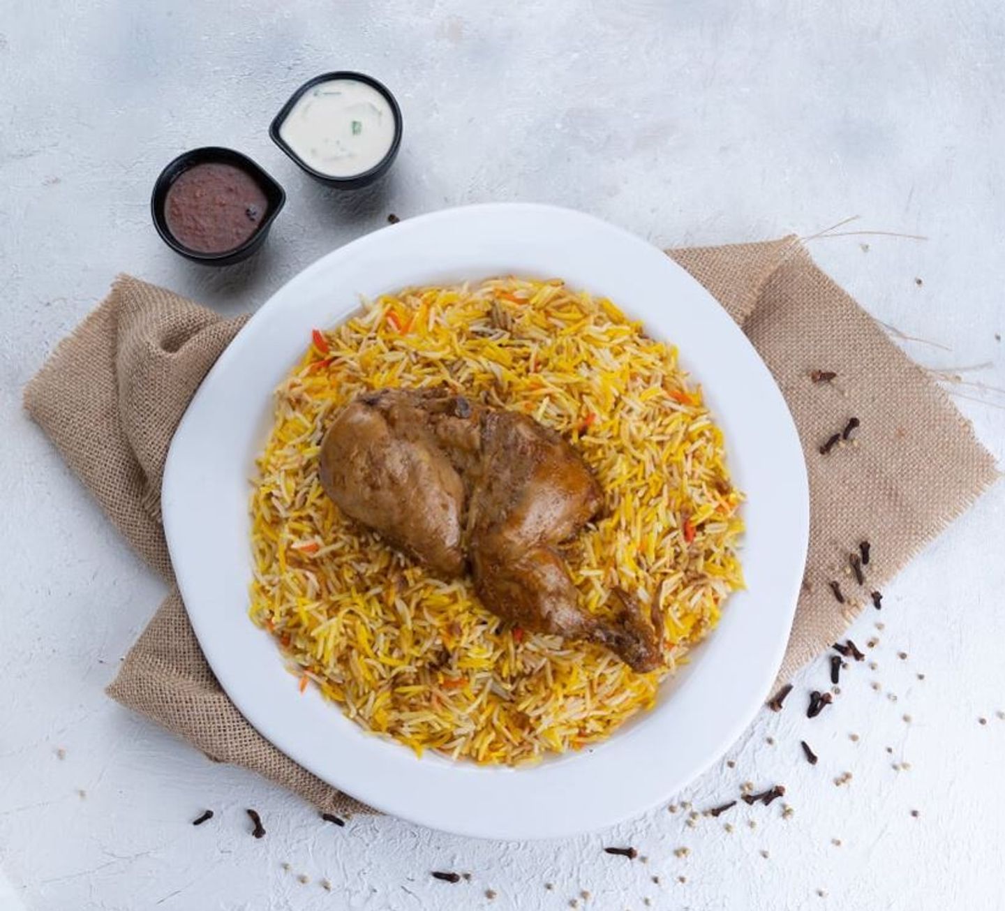 برياني - نص دجاجة