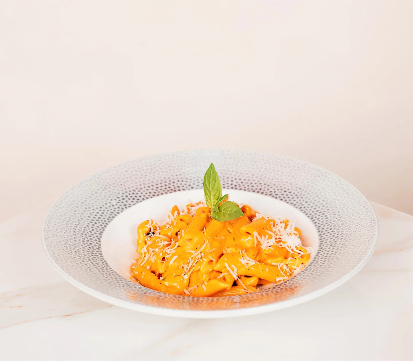 Wild Mushroom Penne Pink Sauce With Chicken