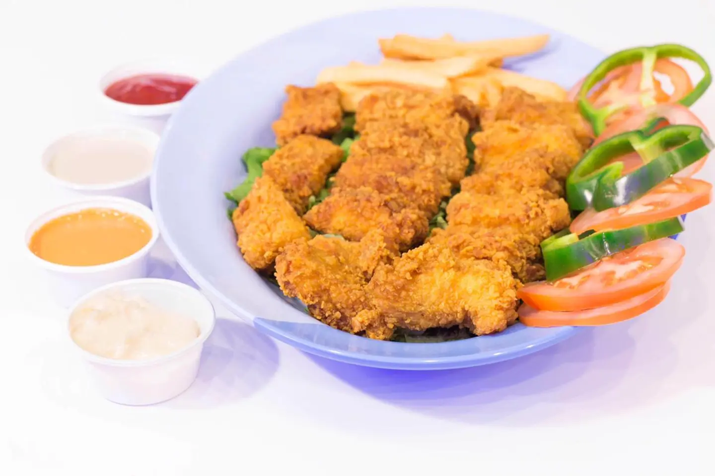 سمك فيليه مقلي - كبير