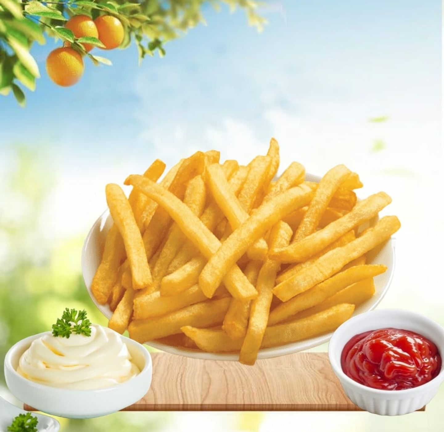 صحن بطاطس مقلية