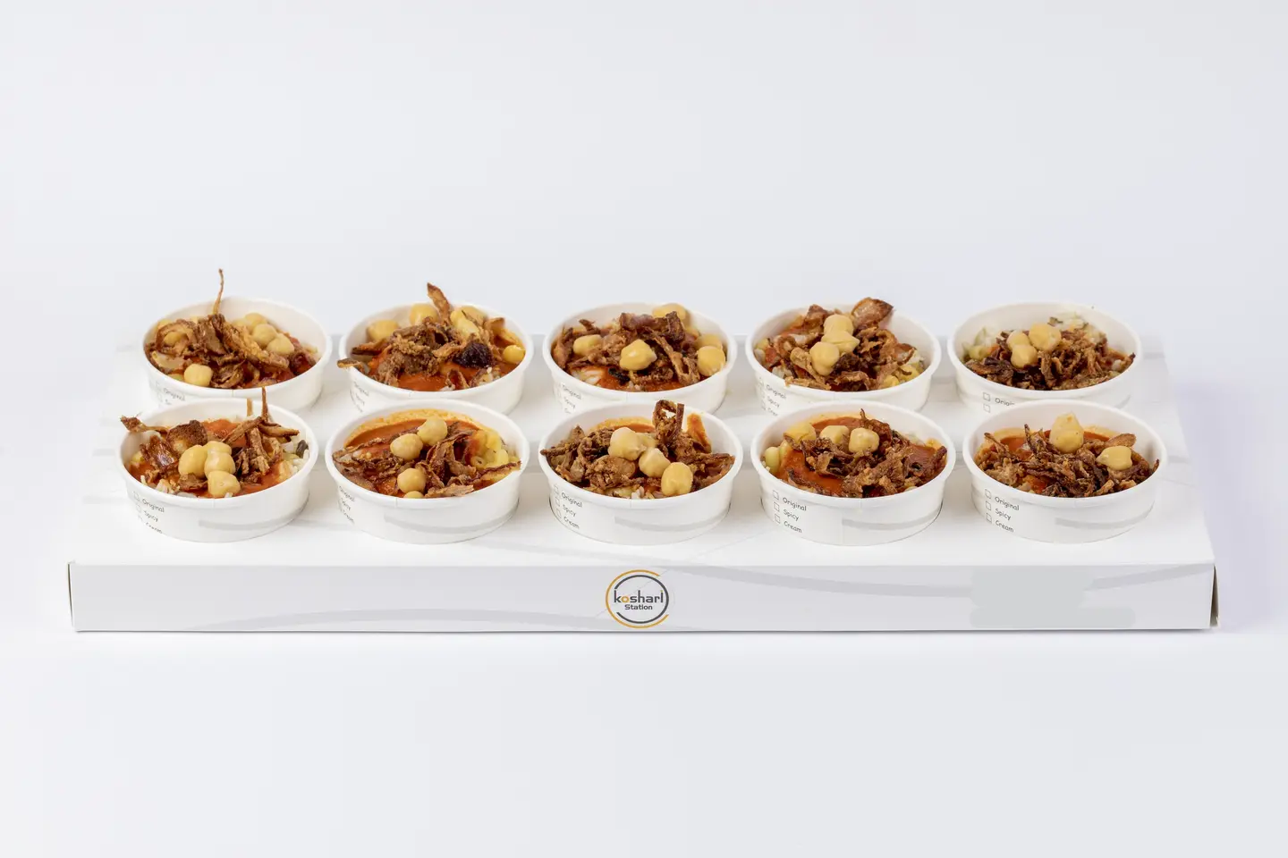 Original Family Koshari Box - 10 Pieces Small Box