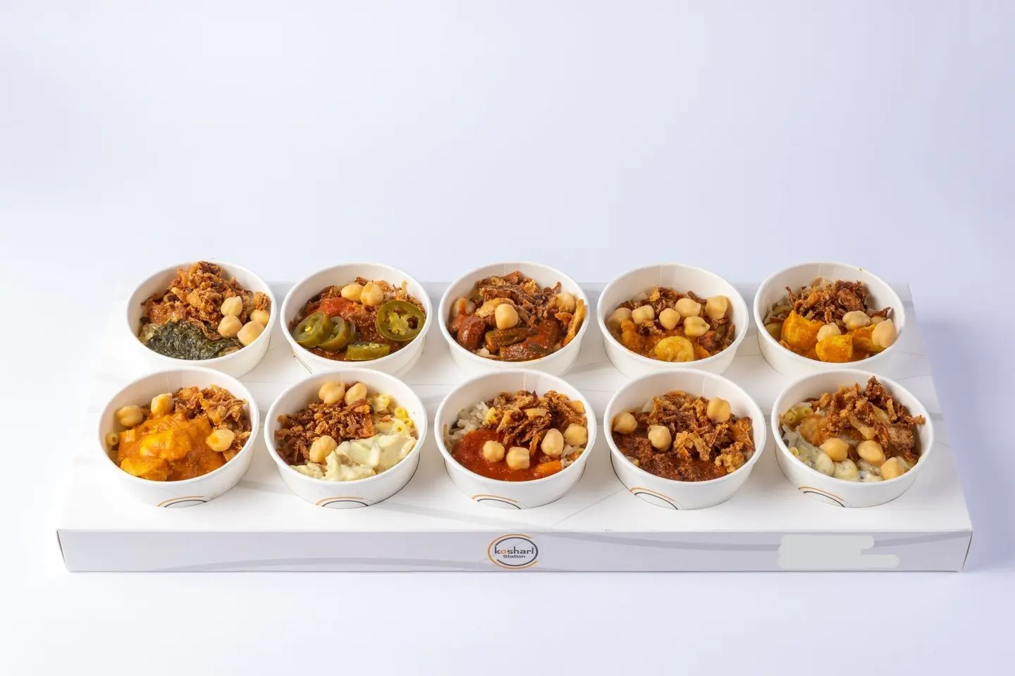 Mixed Family Koshari Box - 10 Pieces Small Box