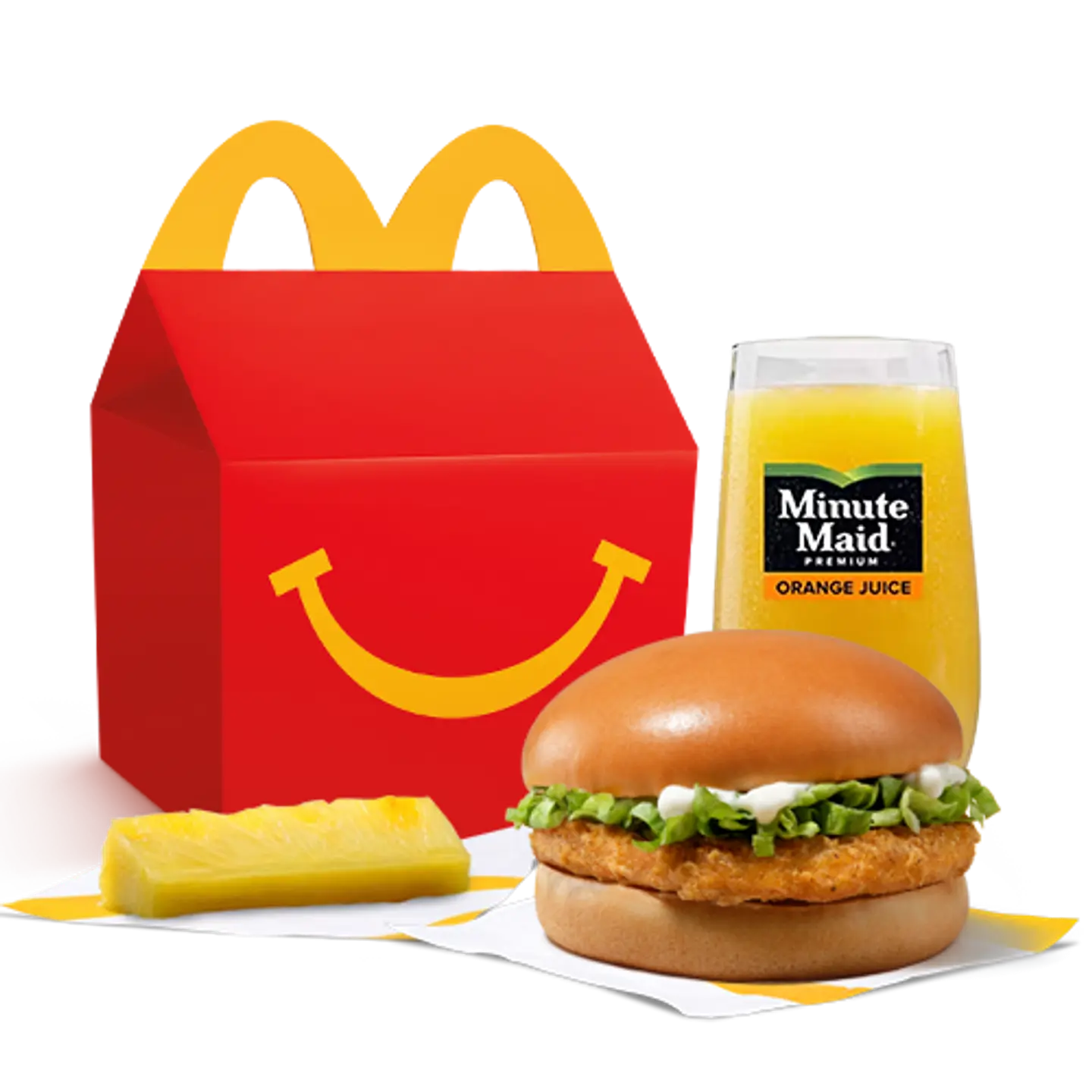 Happy Meal Chickenburger With Pineapple
