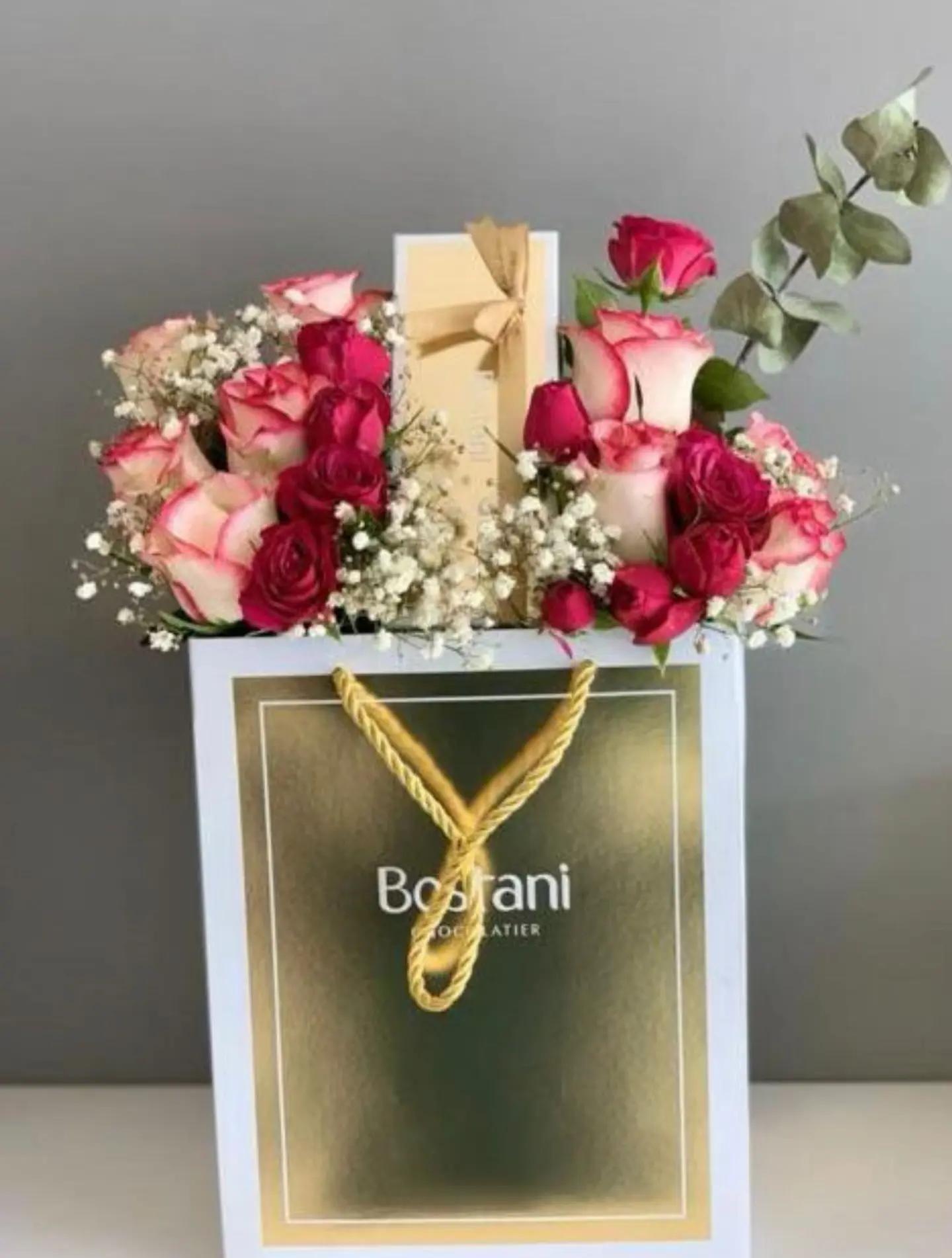 Roses With Boustany Chocolate