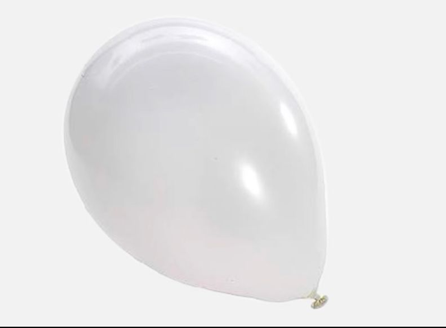 White Helium Balloon