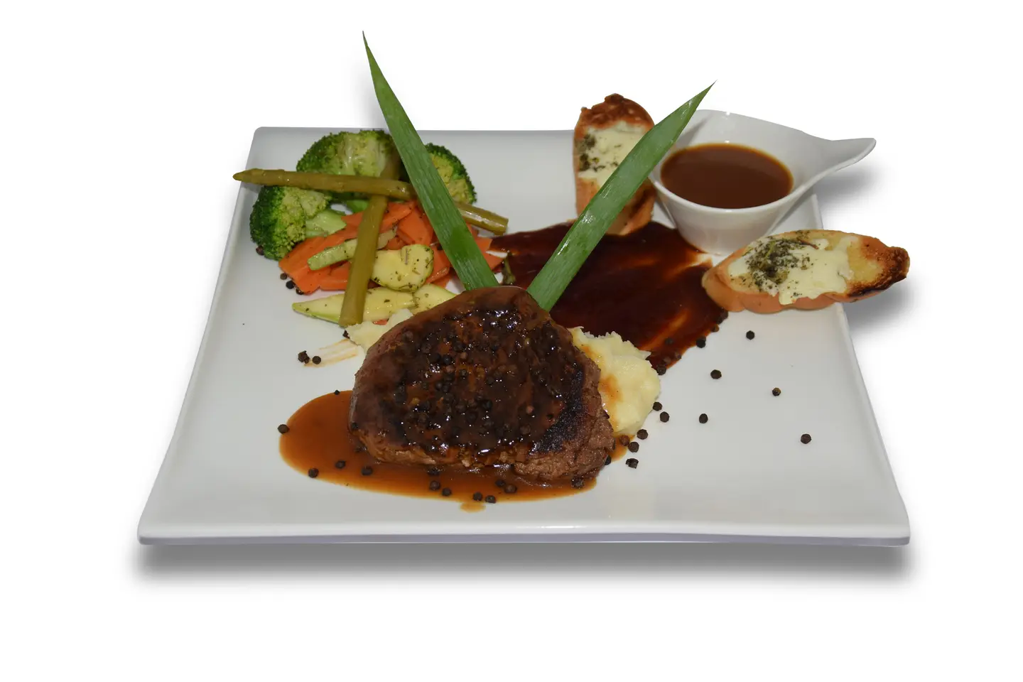 Rib Eye Steak Demi Glace