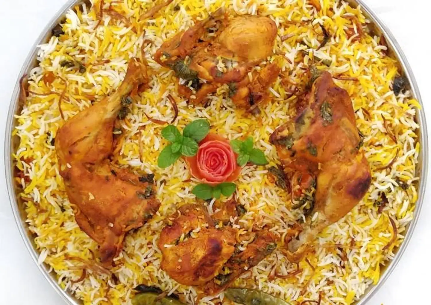 ربع دجاج برياني
