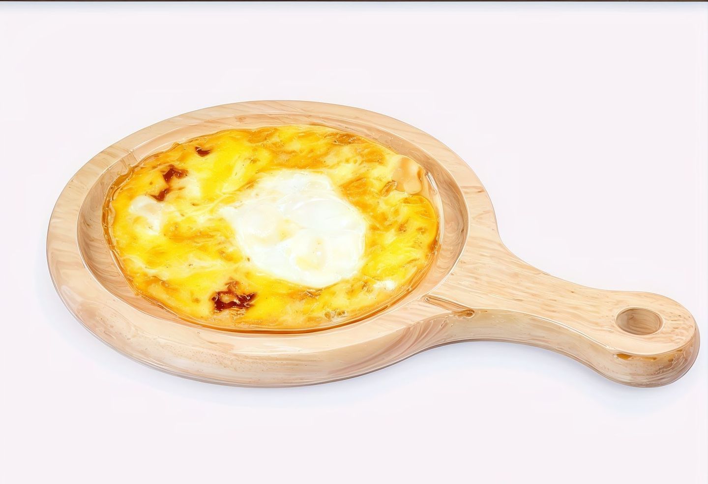 Eggs With Liquid Cheese