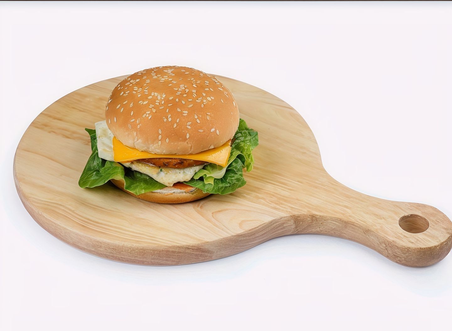Chicken Burger Without Cheese