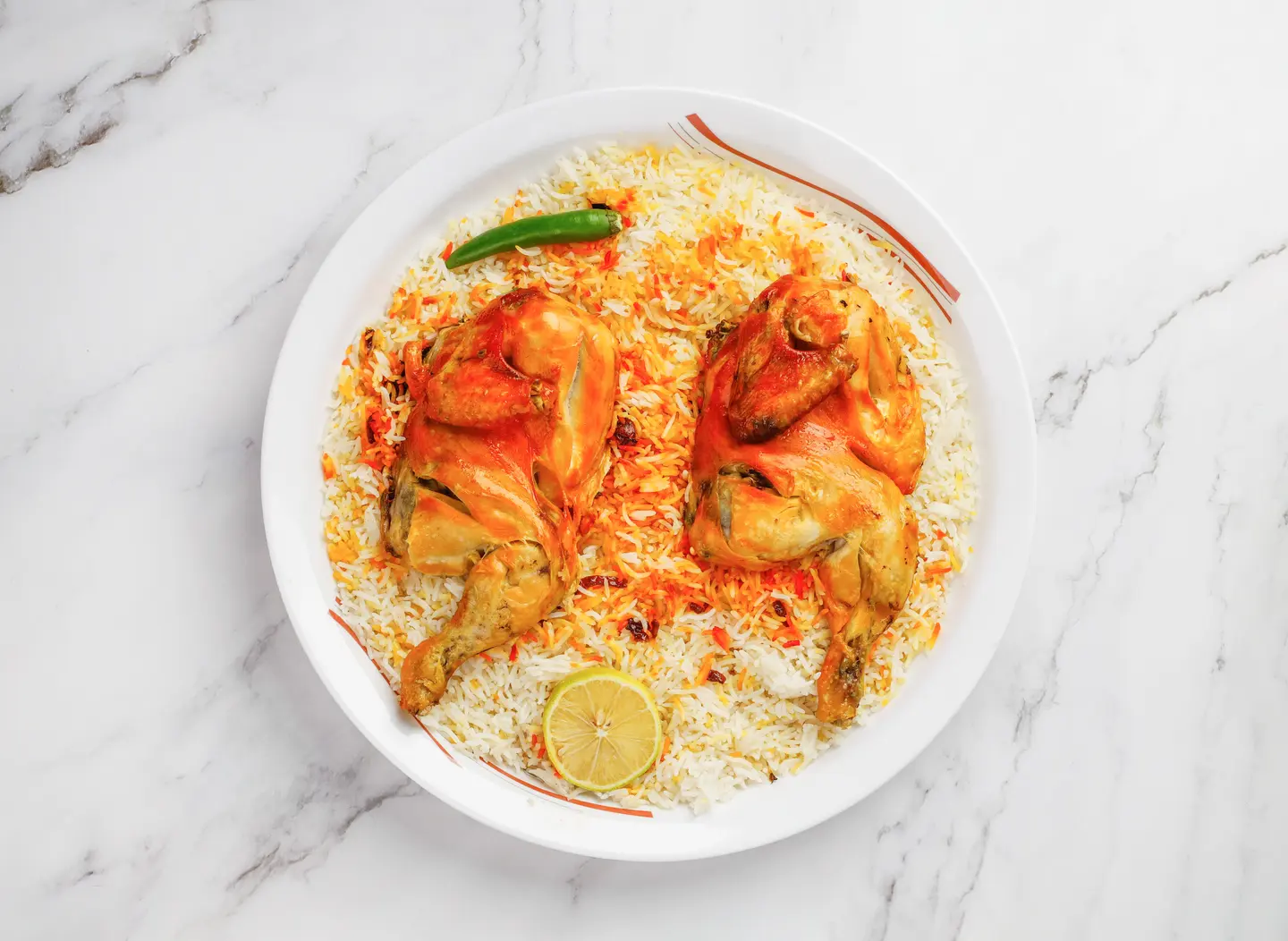 Half Chicken Mandi With Rice