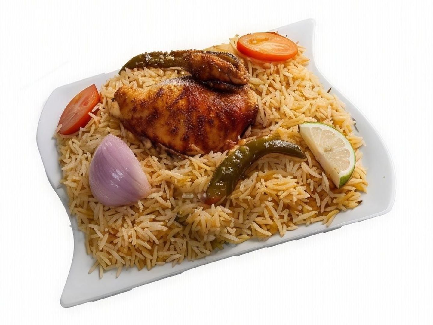 ربع كبسة مع أرز مشكل