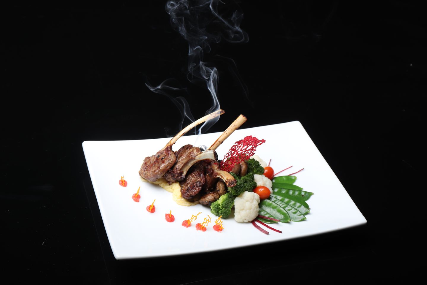 Grilled Lamb On Firewood