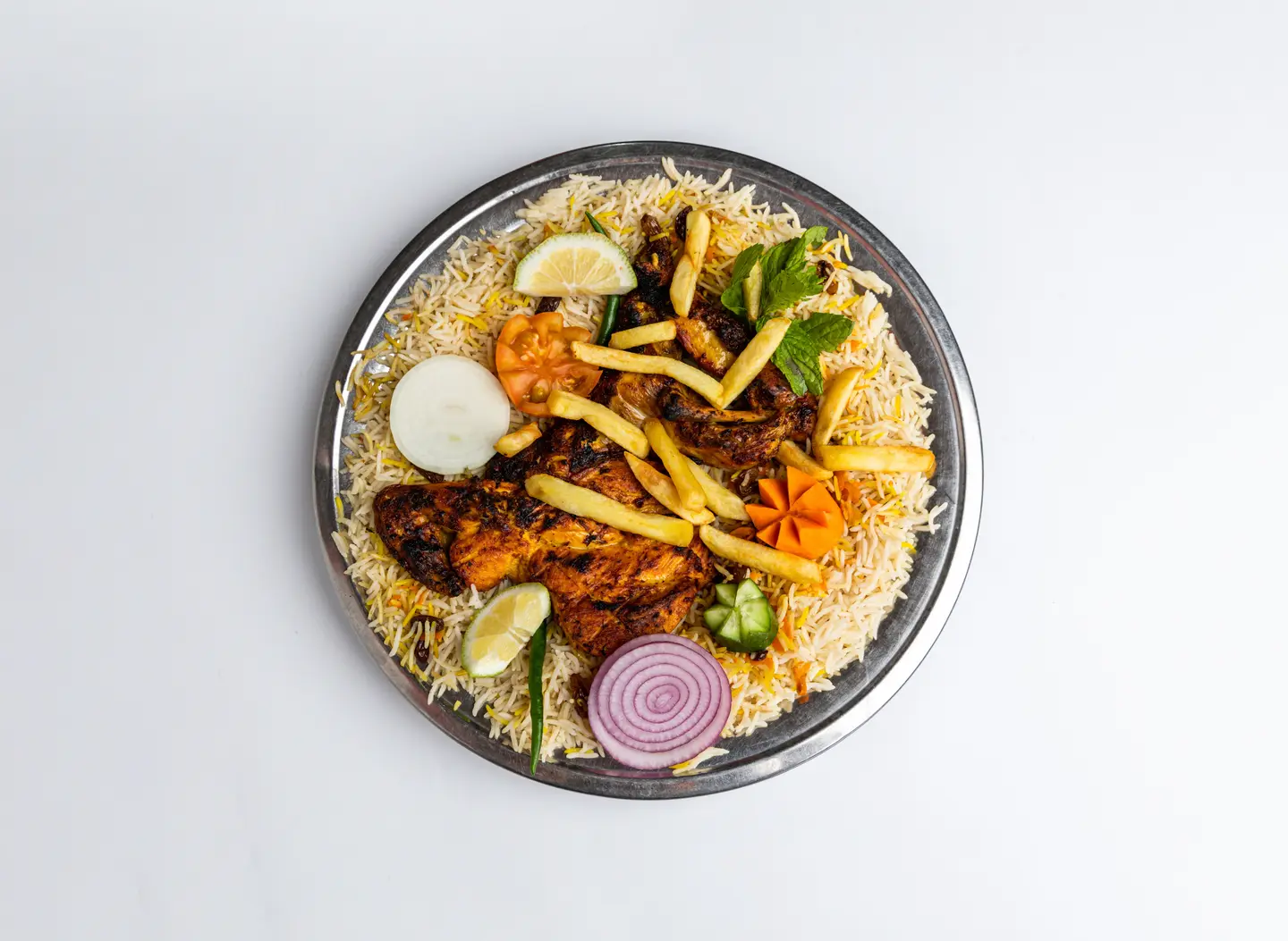 Chicken On Coal With Rice - Half Chicken