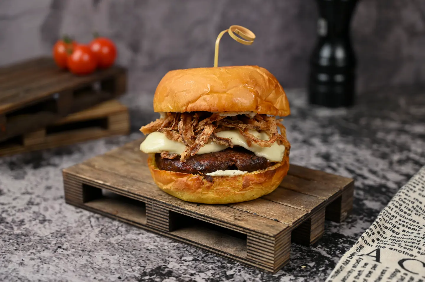 Mushroom Burger Sandwich