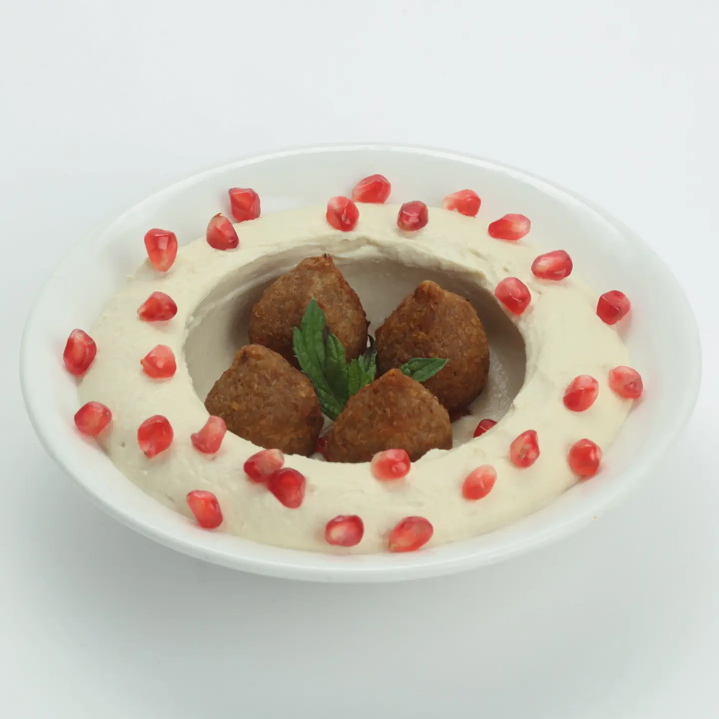 Hummus With Fried Kebbah