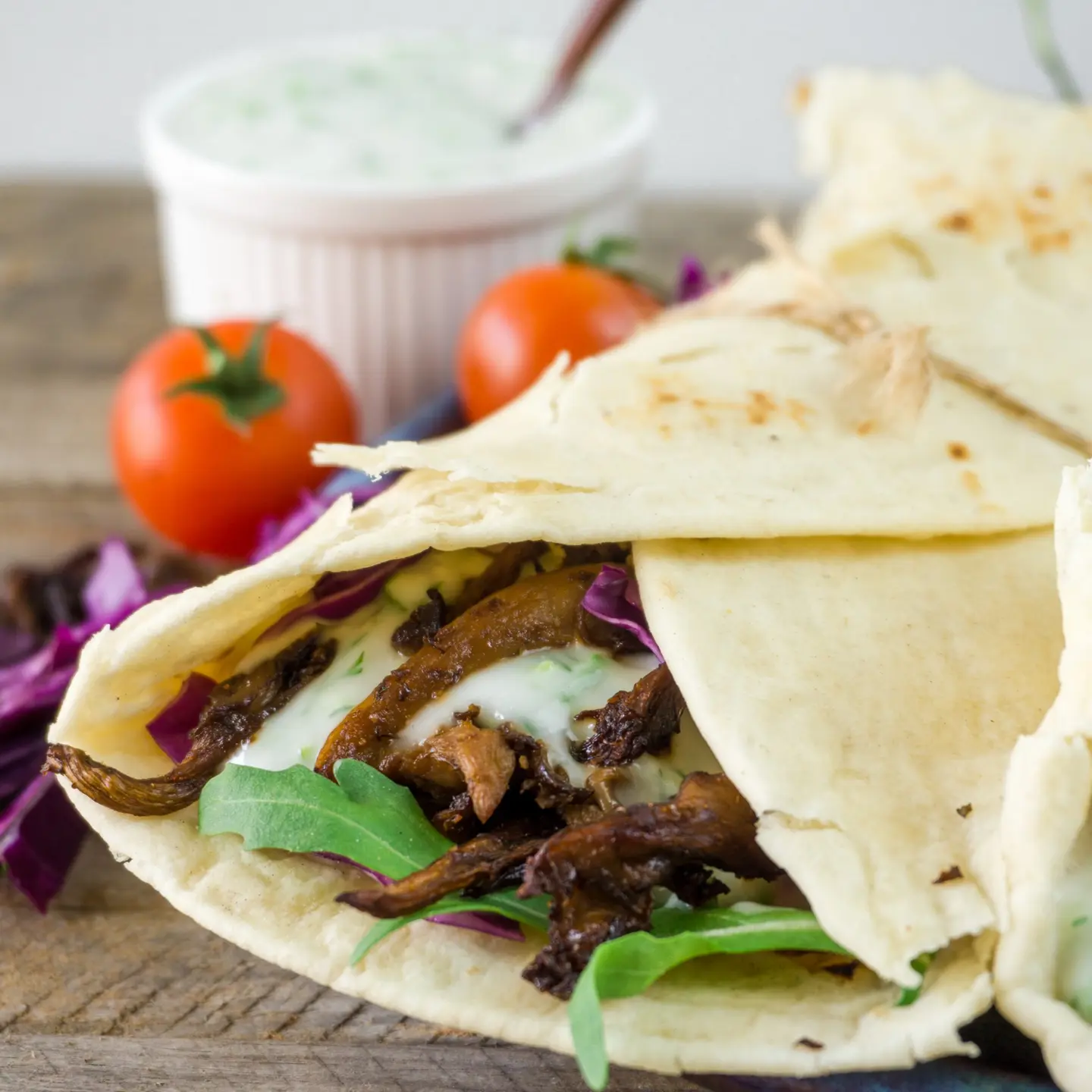 شاورما ماشروم ساندويتش