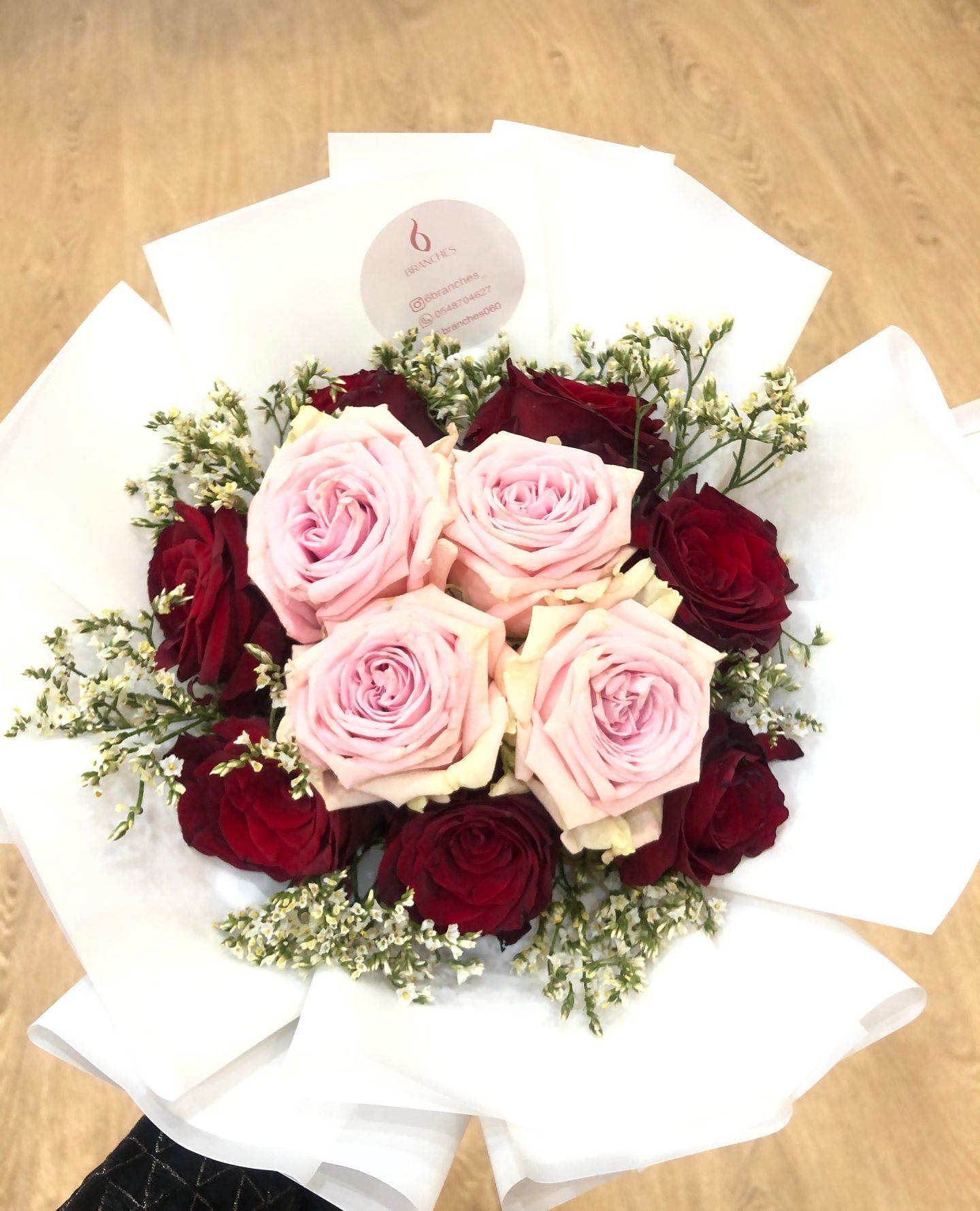 Red And Pink Jouri Bouquet
