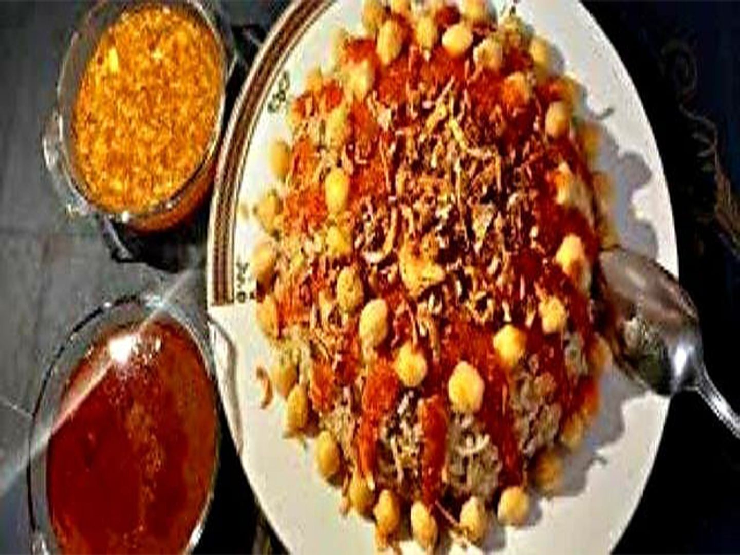 كشري الاستاذ صغير  بالكبدة الاسكندراني