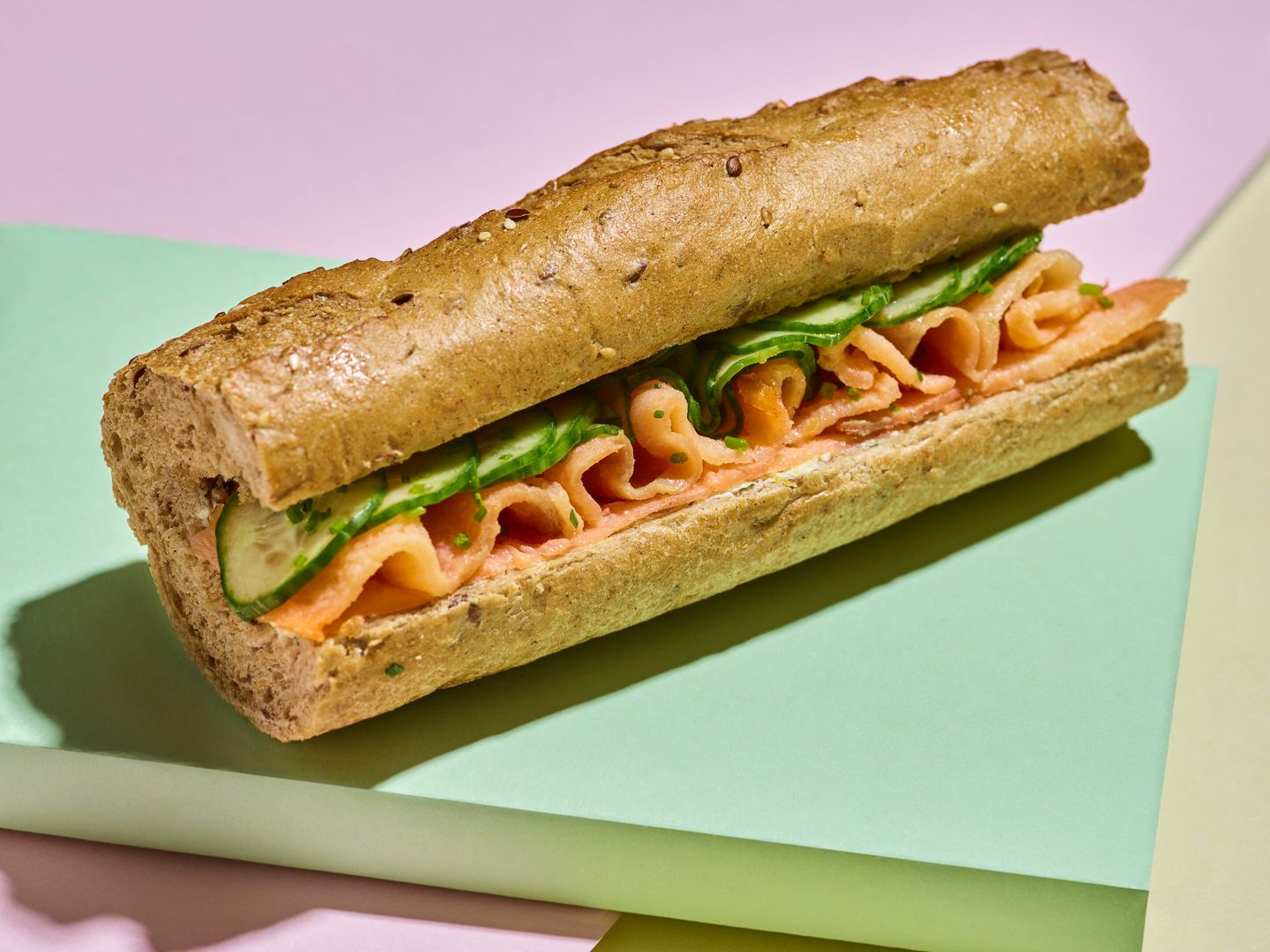 Smoked Salmon Baguette