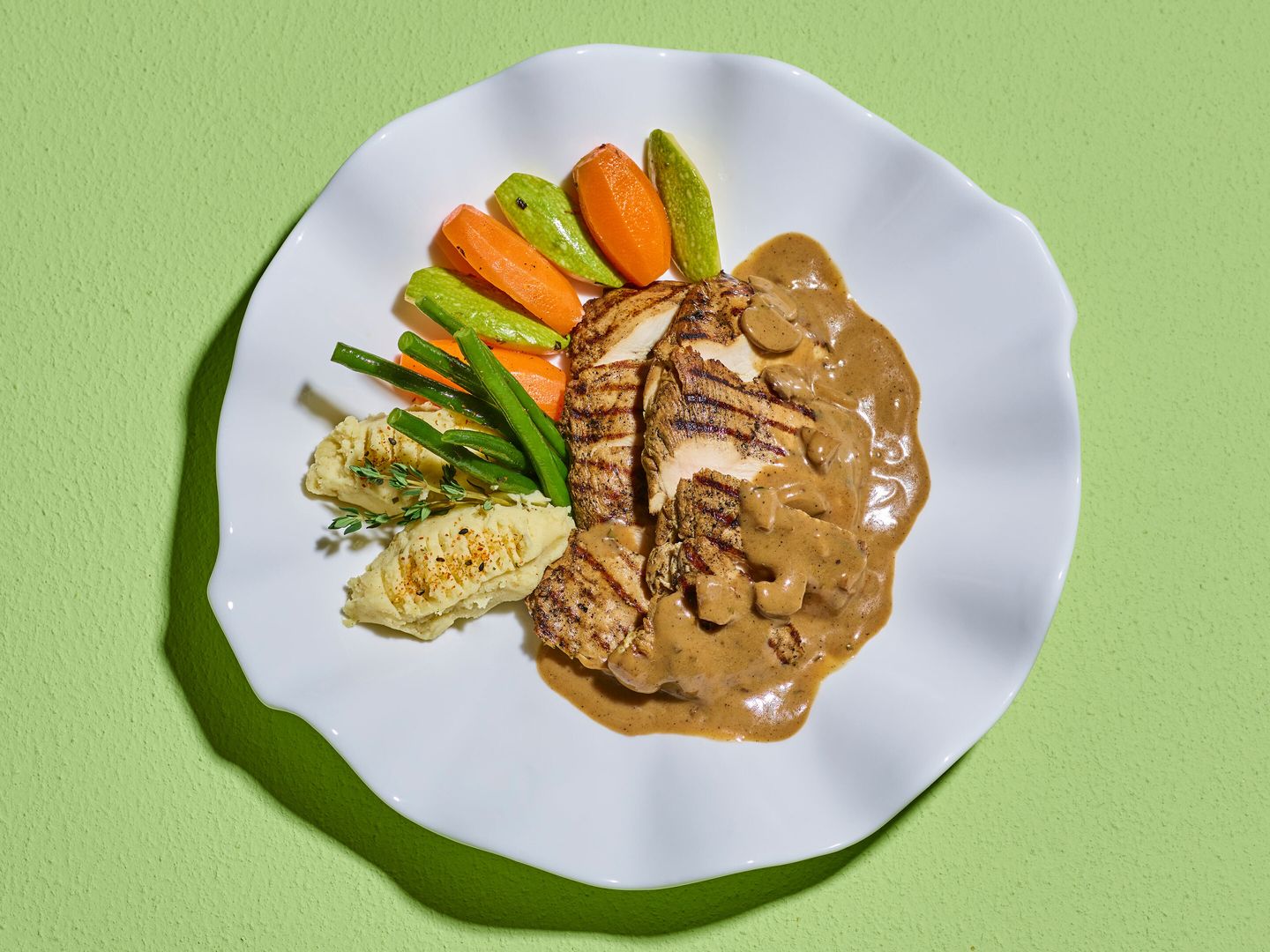 Grilled Chicken W Mushroom Sauce