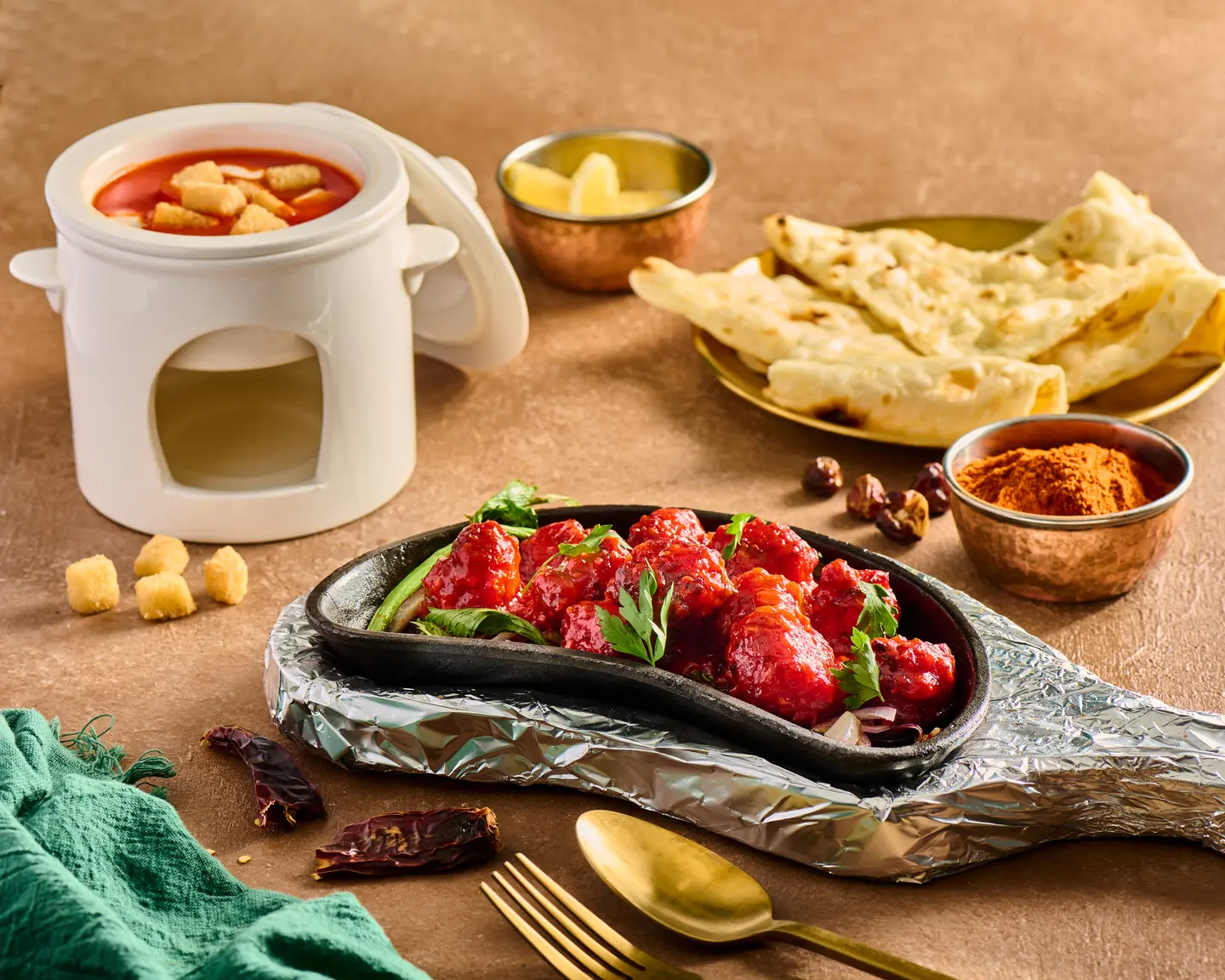 دجاج بصوص الثوم الحار