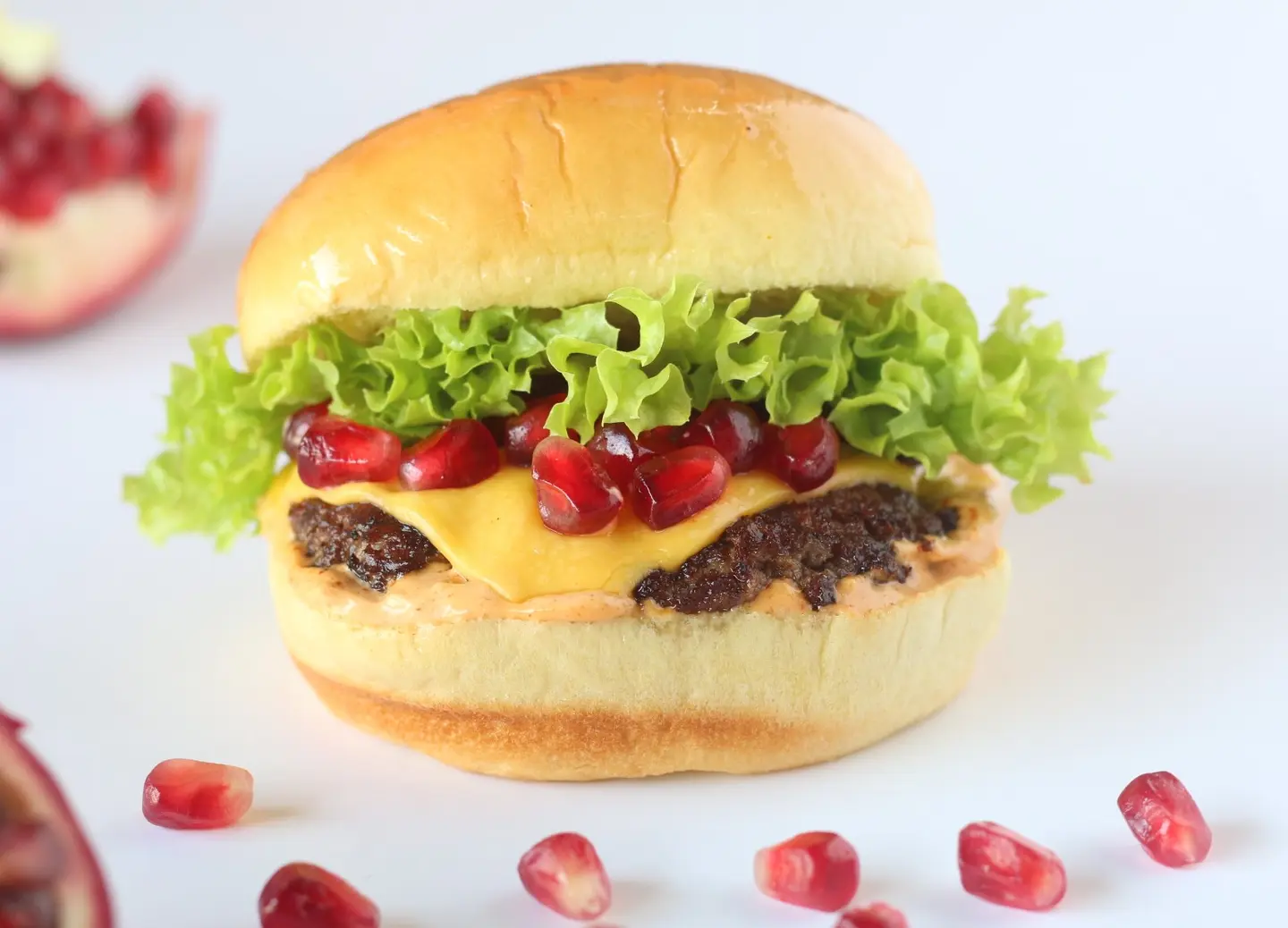 Pomegranate Beef Burger