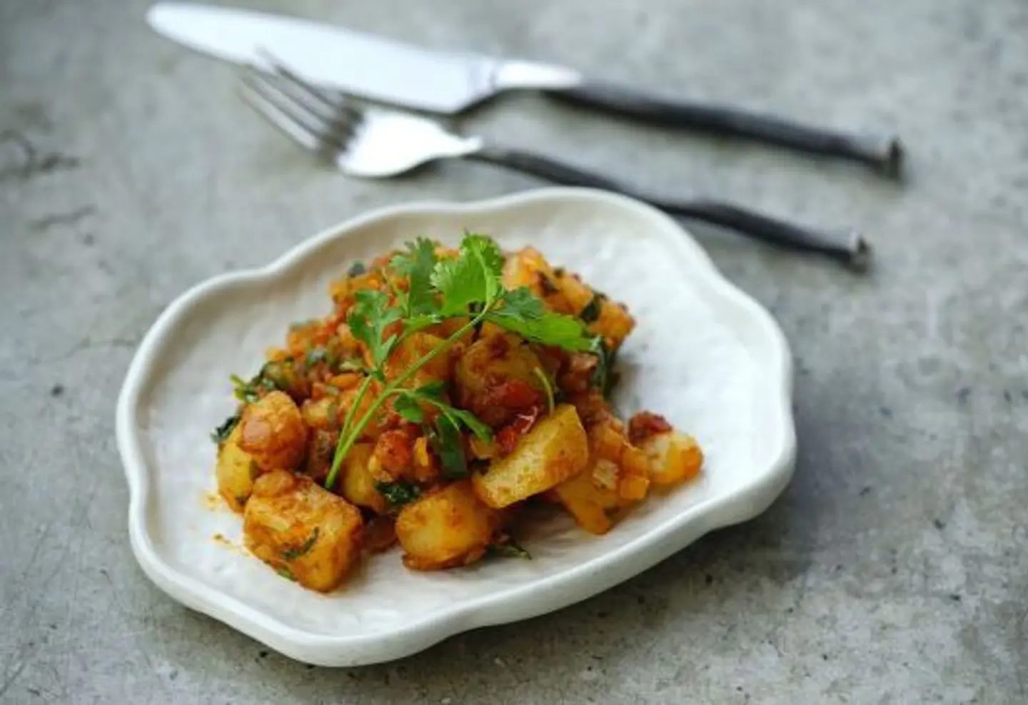 Spiced Potato Cubes