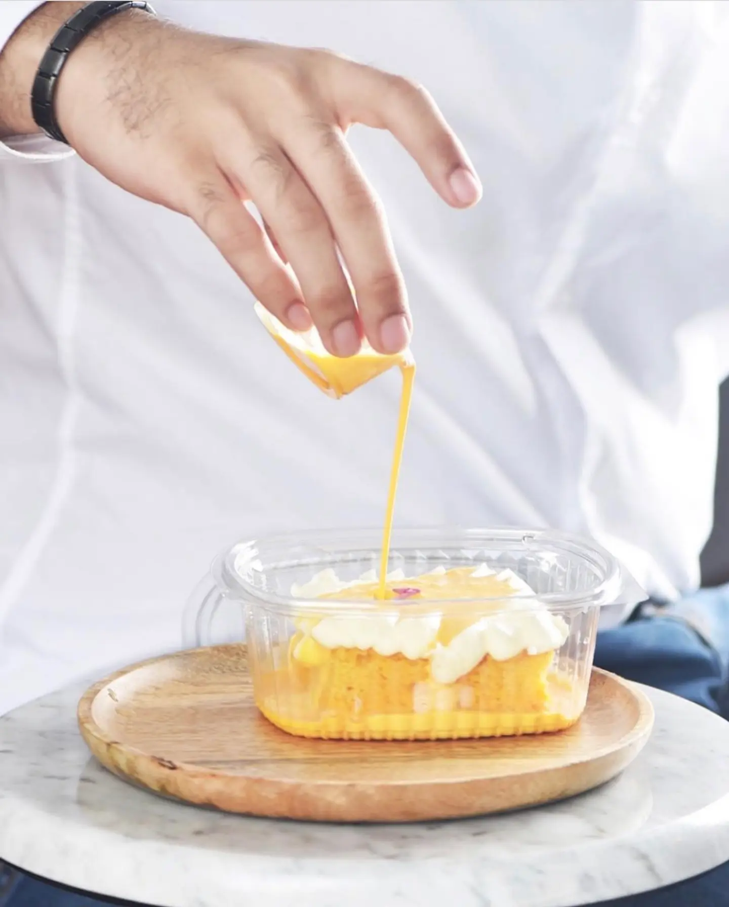 Milk Cake With Saffron