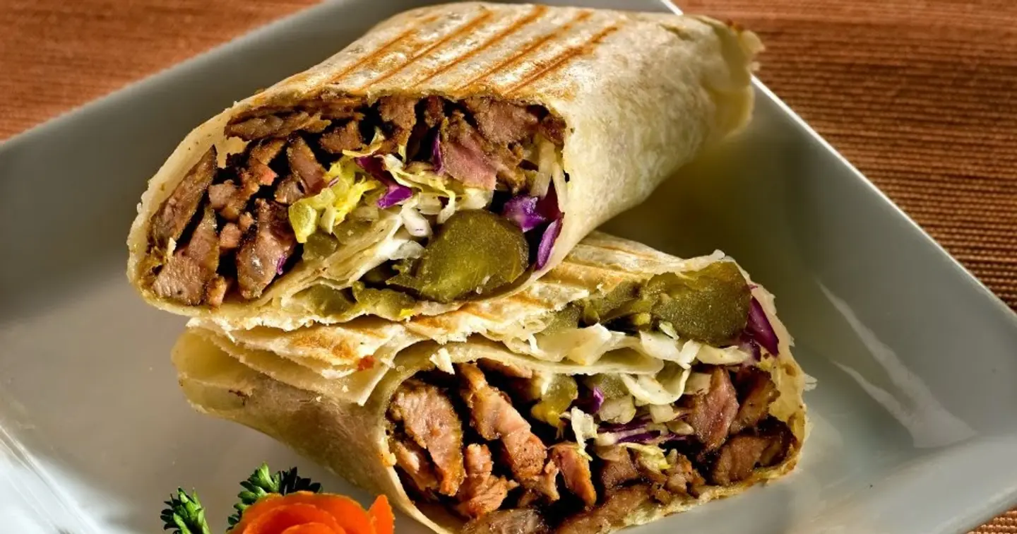Liver Saj Bread Sandwich