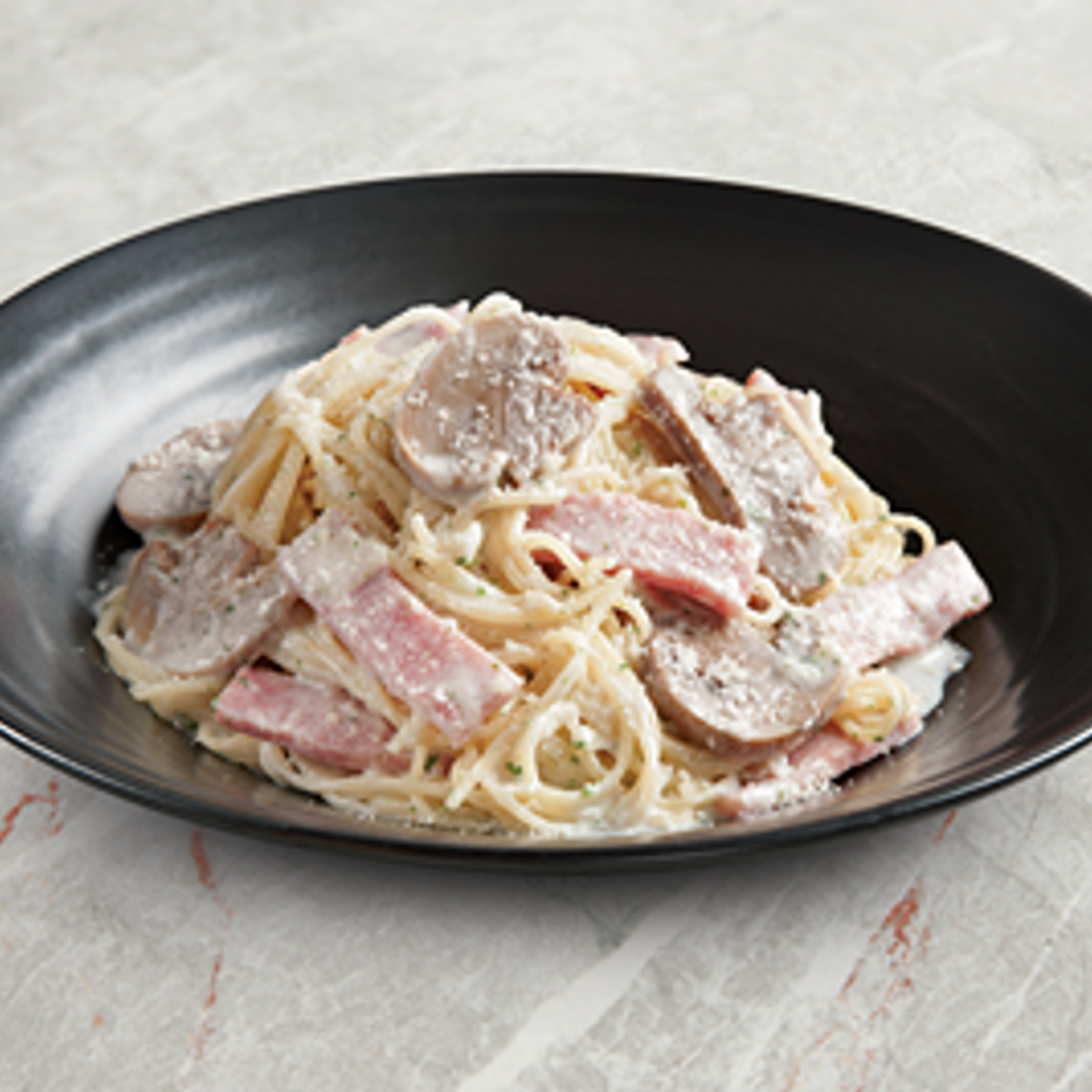 Spaghetti Sliced Beef & Mashroom