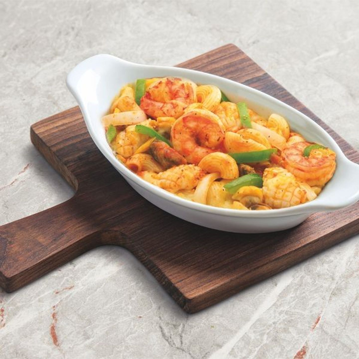 Baked Mac&Cheese With Shrimp