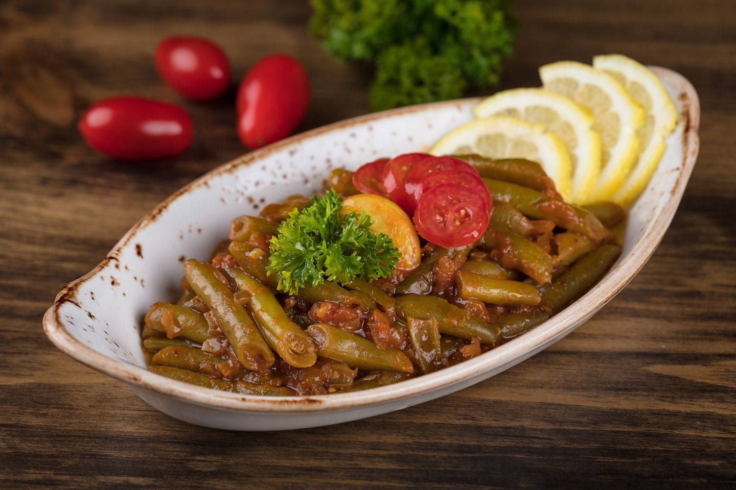 لوبيا بالزيت
