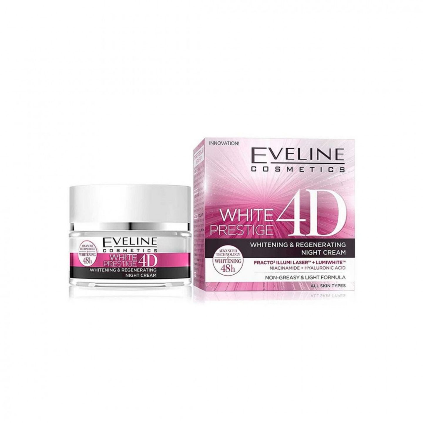 Eveline Hyaluronic Acid Night Whitening Cream 50ml