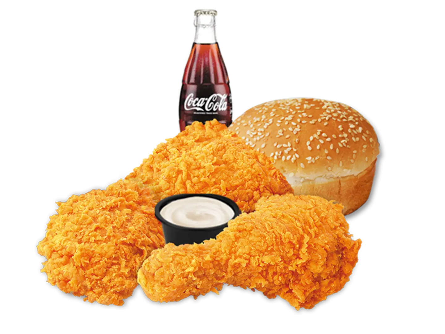 3 Pcs Chicken Broasted Meal