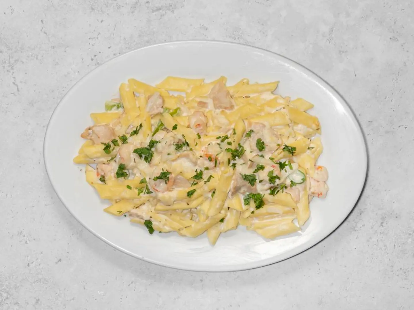 Shrimp Bechamel Pasta