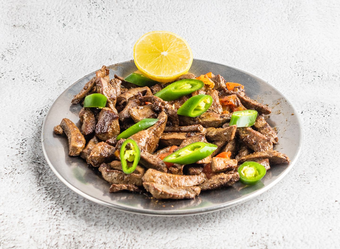 صحن كبدة ضاني طازج