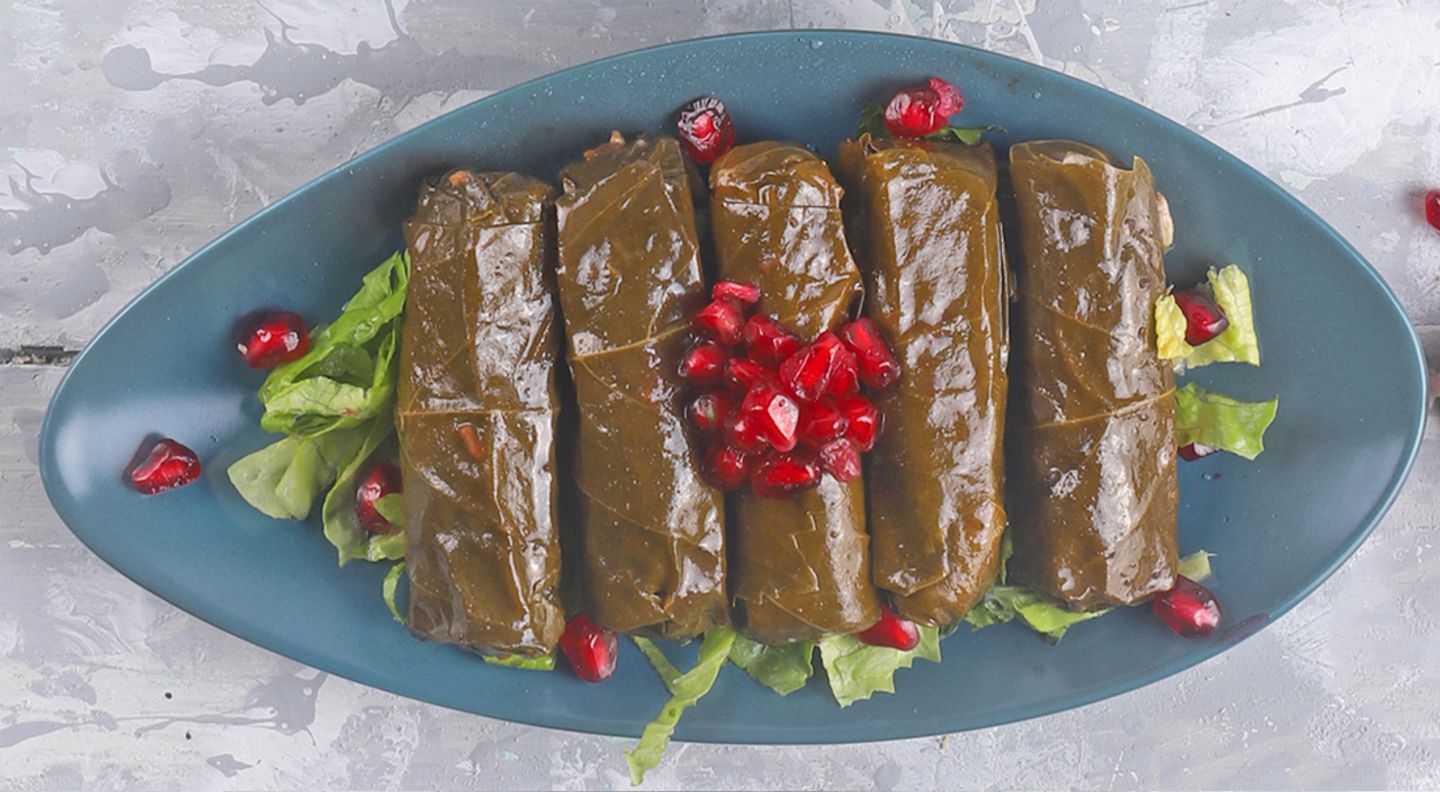 Grape Leaves Pomegranate