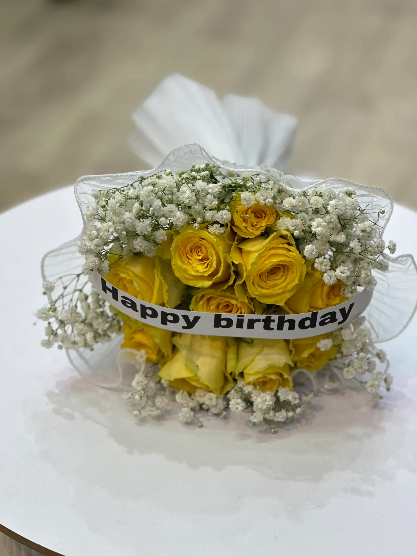 بوكيه عيد ميلاد ١٠ اصفر