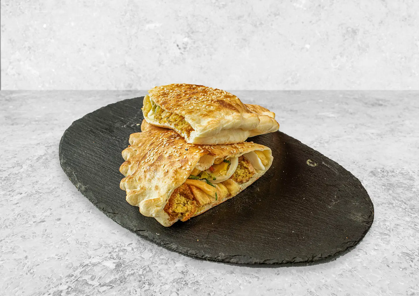 Meshraq Falafel Sandwich With Egg