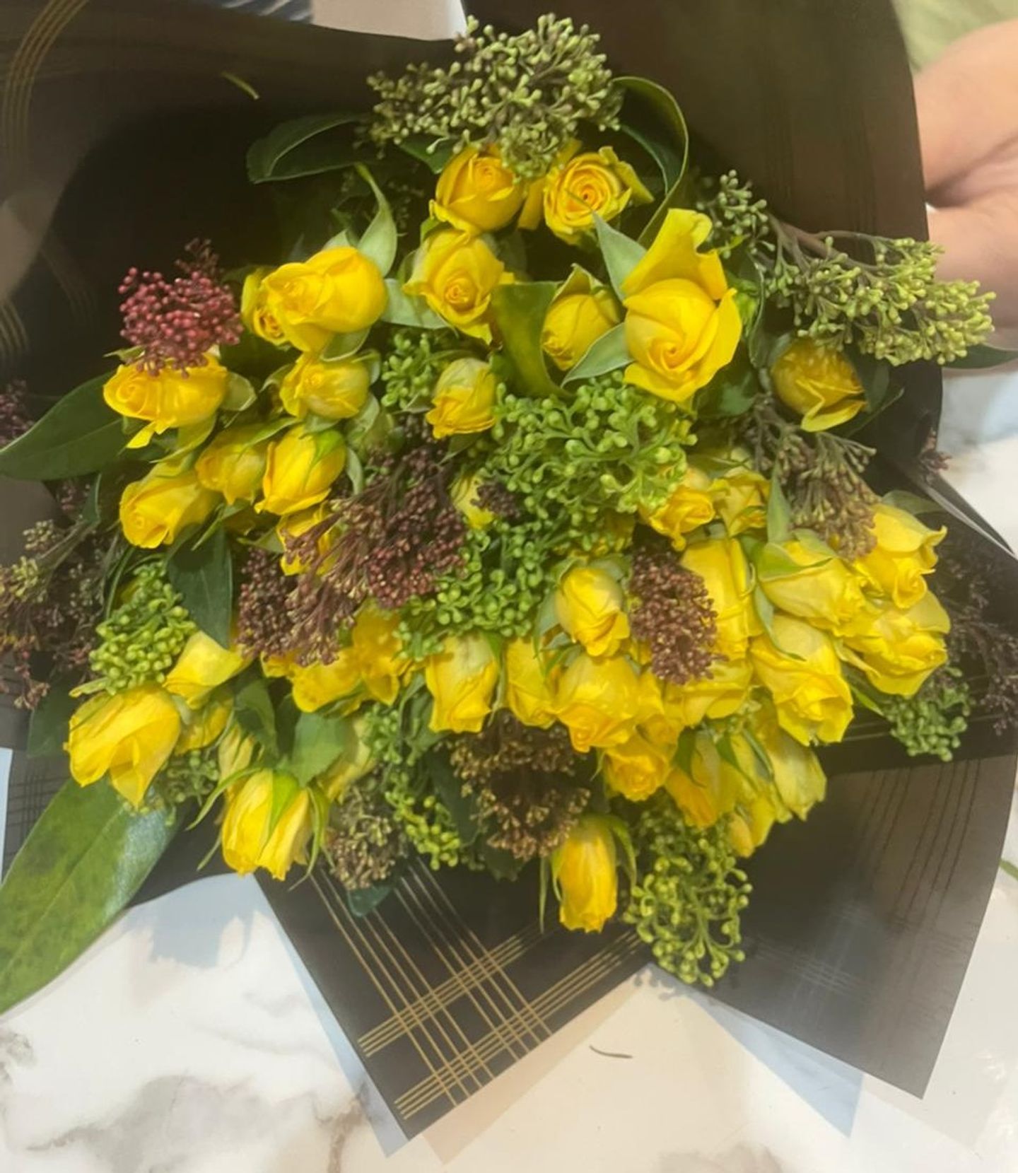 Yellow Baby Rose Bundle With Accessories