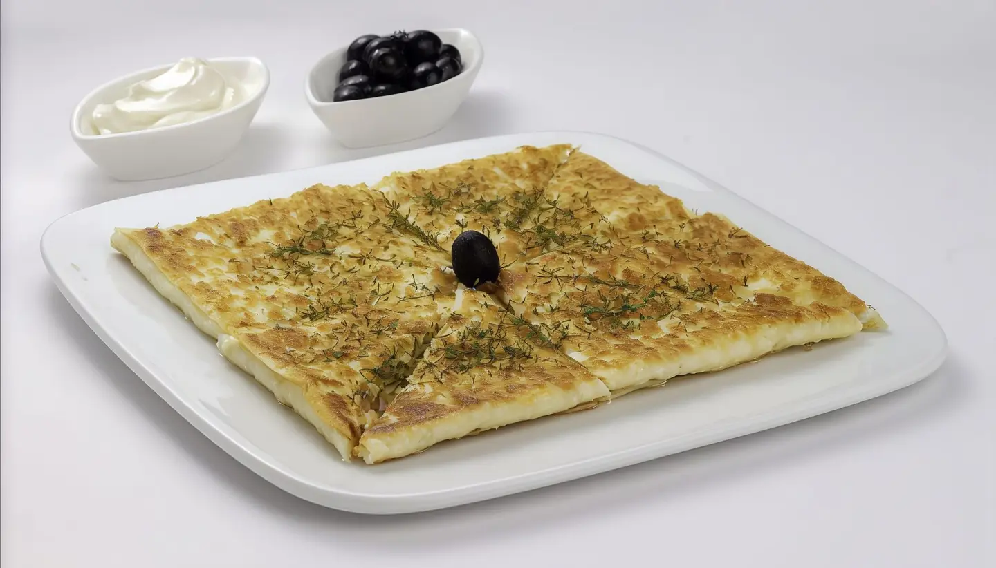 فطيرة لبنة بالزعتر