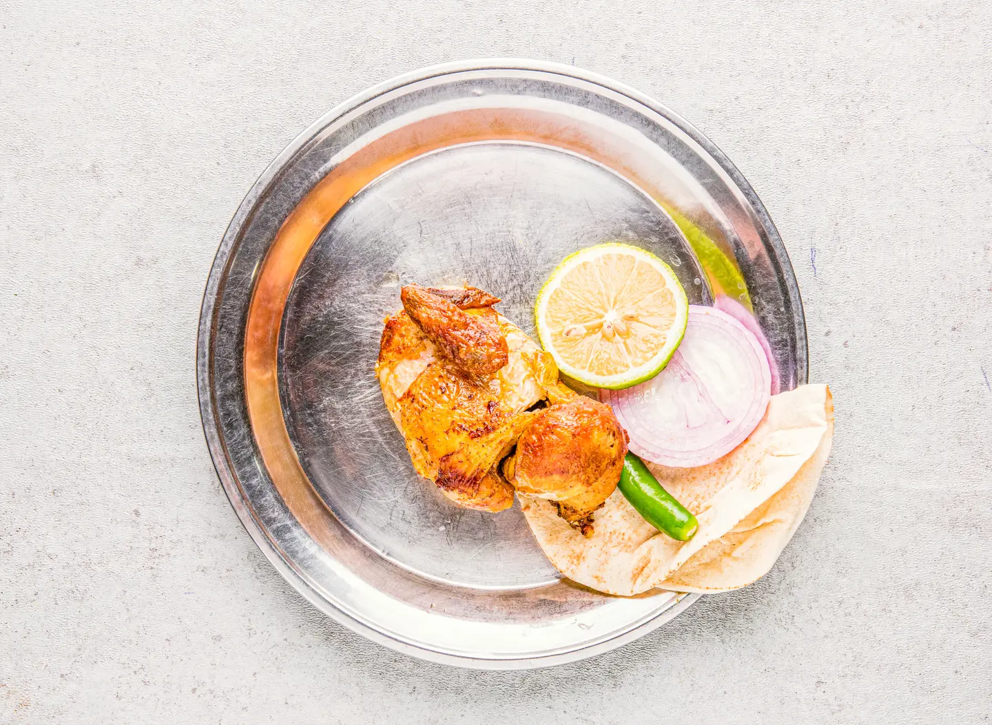 نص دجاج شواية بدون رز