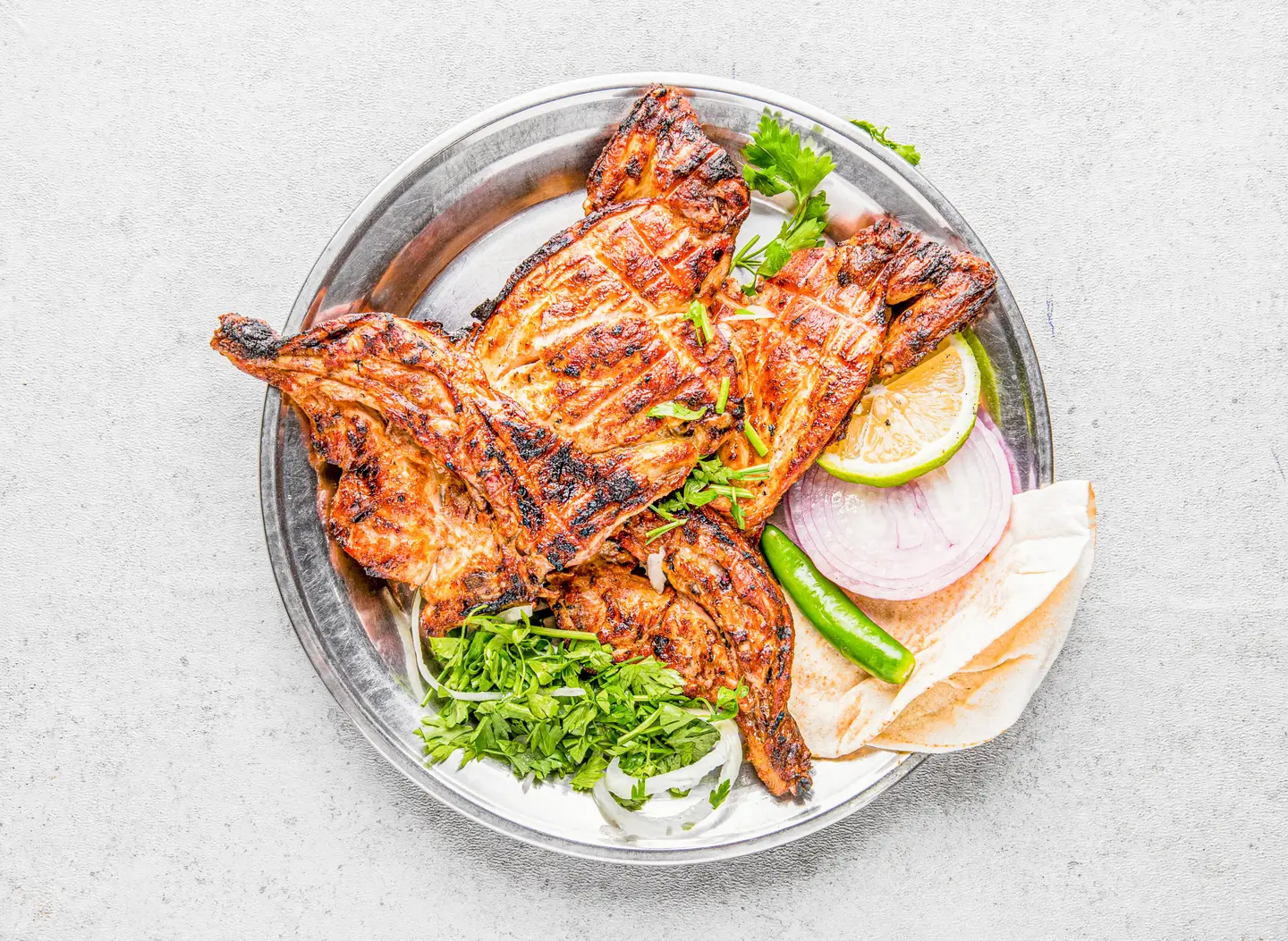 حبة دجاج الفحم بدون رز