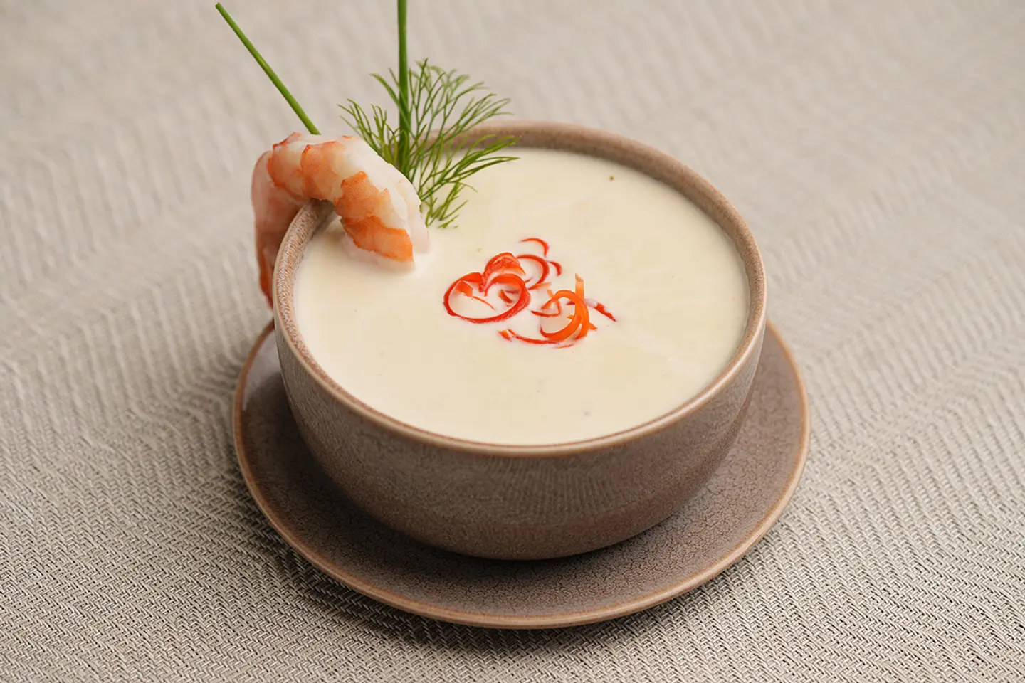 شوربة الجمبري بالكريمة