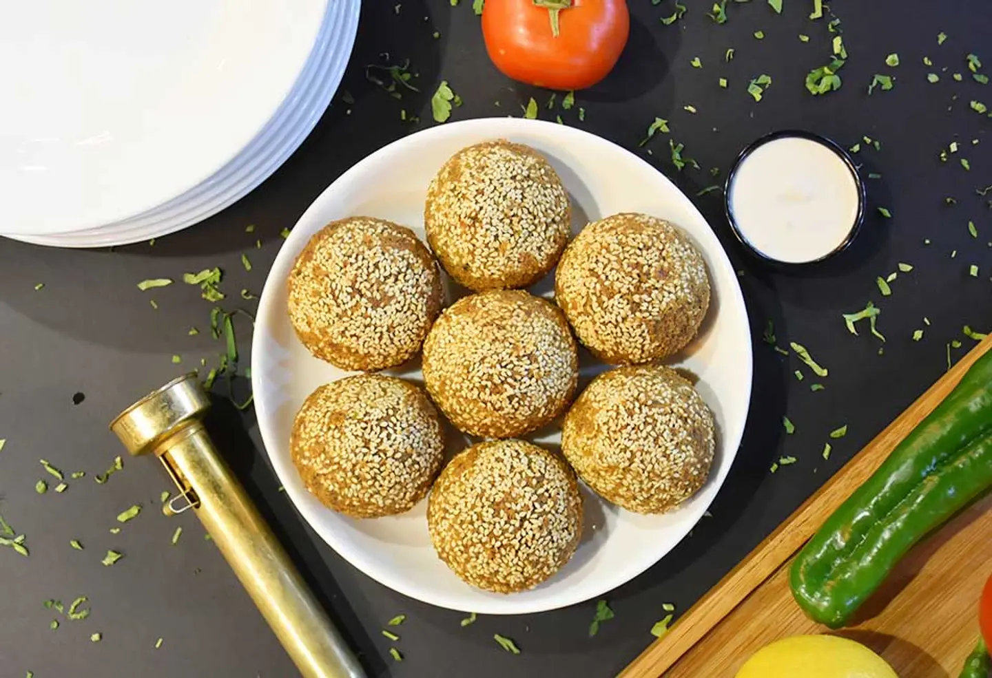 Stuffed Falafel Plate